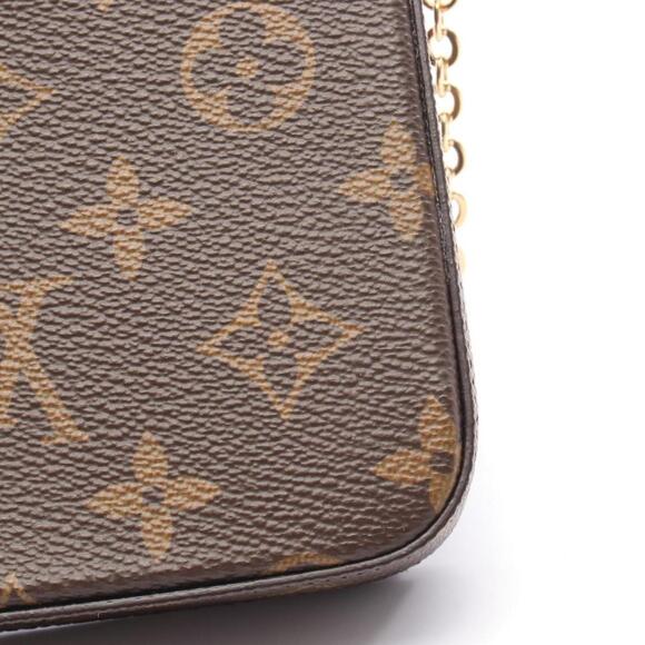 LOUIS VUITTON Brown Monogram Coated Canvas Shoulder Bag - Picture 8 of 8